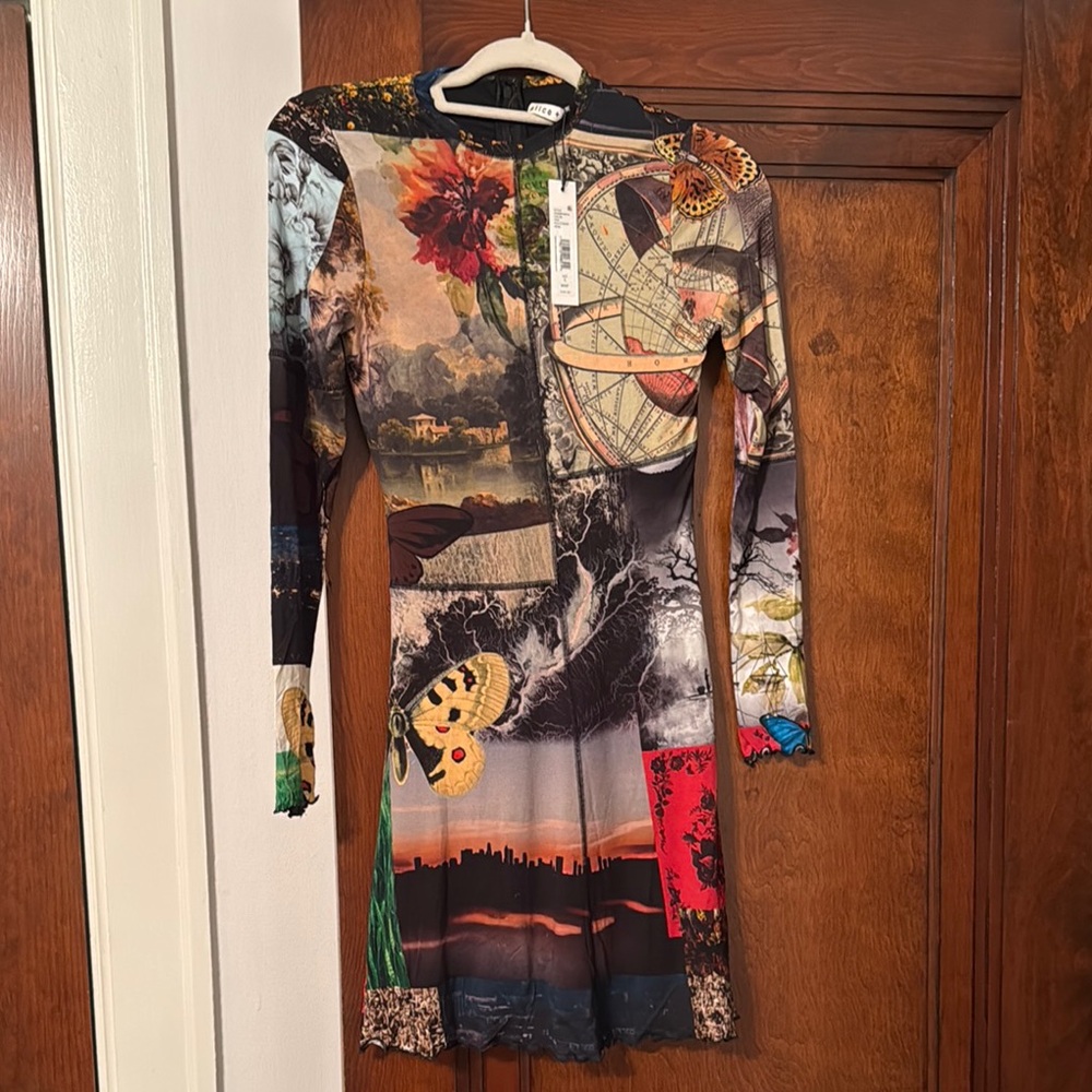 Multicolor Patchwork Dress - Picture 3 of 4